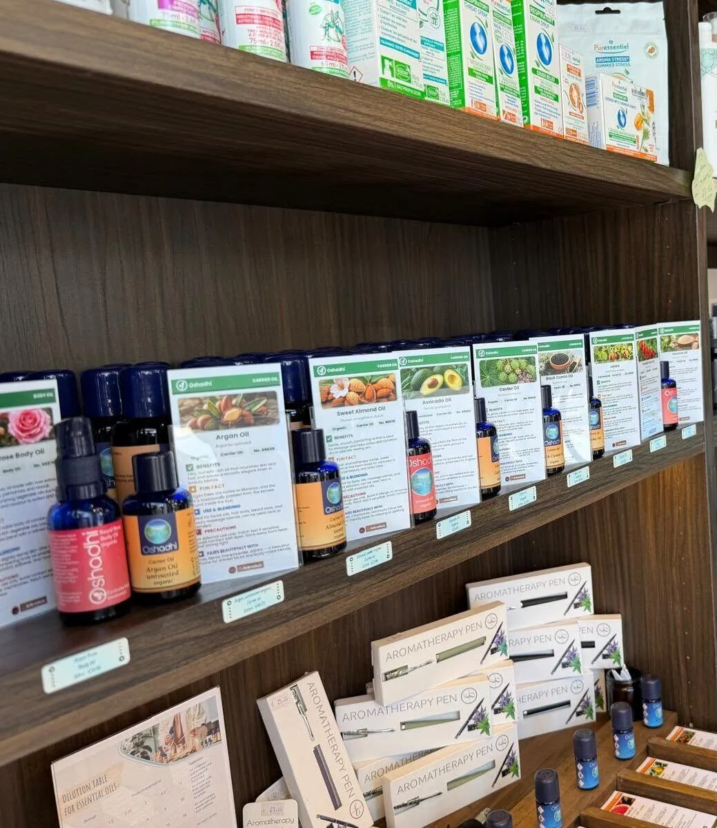 Essential oils with guide cards