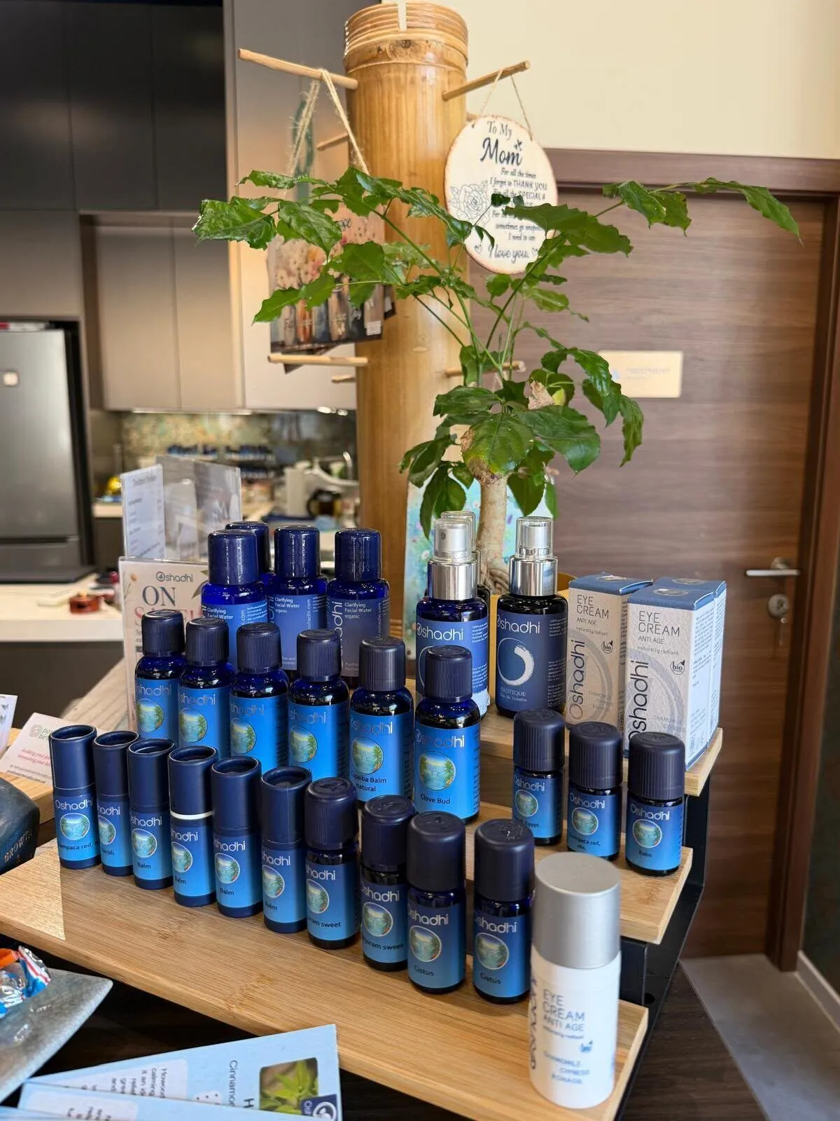 Essential oils on display