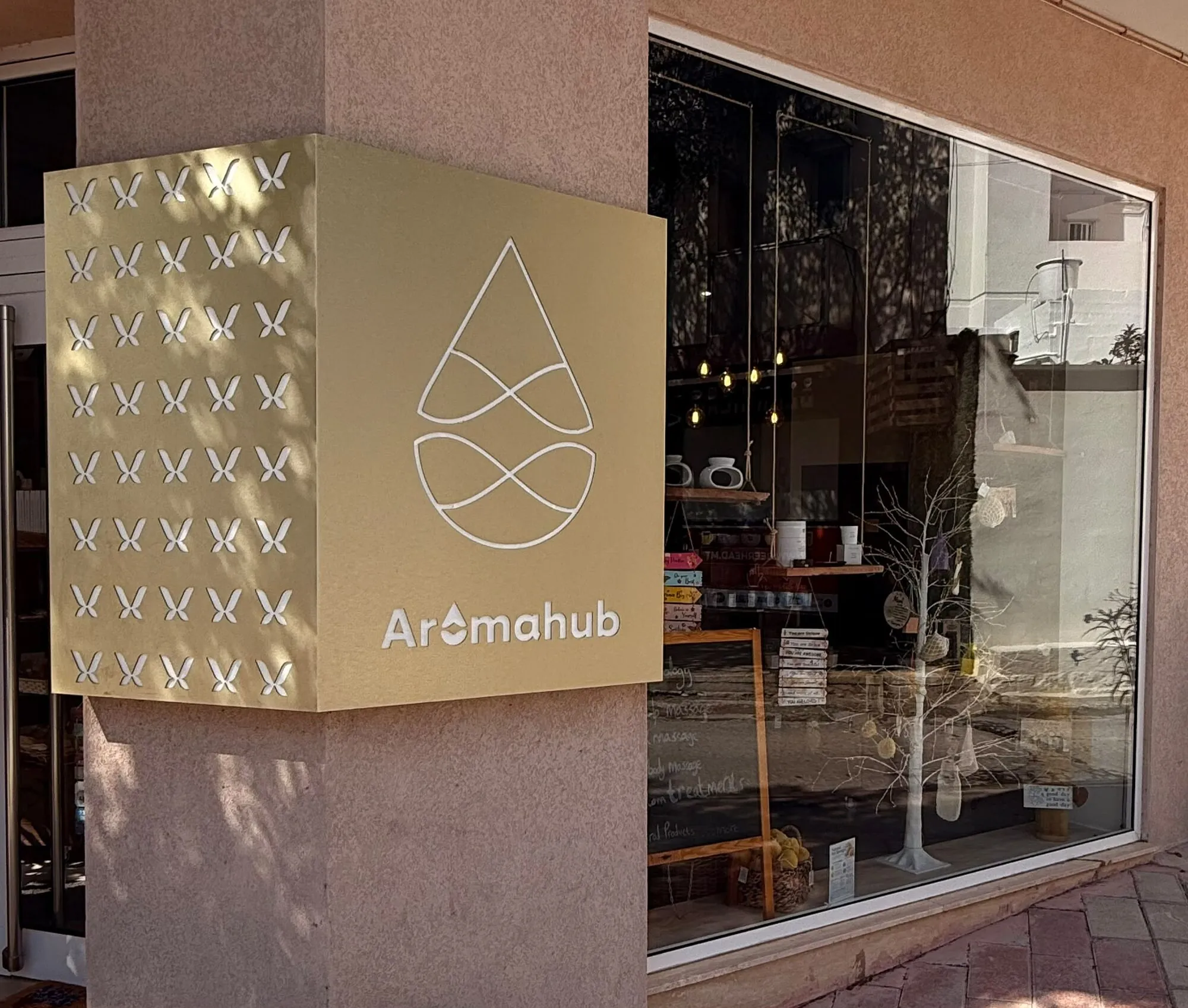 The AromaHub shop front on 21st September Avenue, Naxxar
